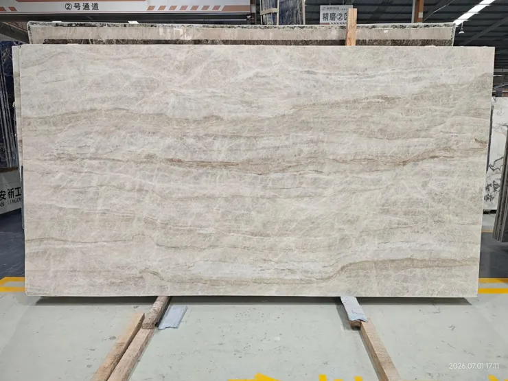 Taj Mahal Quartzite — Slab photograph · Catalogue p. 5